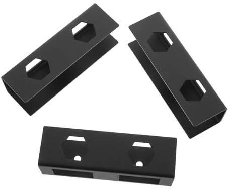 Hoement 1 Set Laptop Stand Carbon Steel Laptop Bracket Under Table Hidden Docking Station Metal Under Desk Shelf