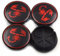 WxsDsq Coprimozzo Coprimozzi Copricerchi 50MM 4 Pezzi Compatibile con per Fiat Punto Abarth Panda Alfa Romeo Mito 147 156 159 166 500 Coperchi Mozzo Cerchi ABS Anello Lega,B