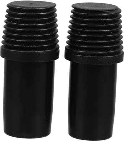PRETYZOOM 2St Verbinder Kunststoff Gewinde Spitze Besen metallstange ersatzteil Haushaltsreinigungsgeräte Fadenspitze aus Kunststoff Verlängerungsstangenadapter Stecker Plastik Black