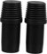 PRETYZOOM 2St Verbinder Kunststoff Gewinde Spitze Besen metallstange ersatzteil Haushaltsreinigungsgeräte Fadenspitze aus Kunststoff Verlängerungsstangenadapter Stecker Plastik Black