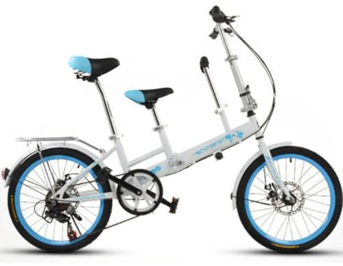 QXIWAOE 20 Zoll Fahrrad, Mutter-Kind-Tandem, Klappgetriebe, Scheibenbremse, Zaun, Sicherheitsgurt, Doppelmutter, Kinderfahrrad