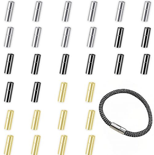 MOAMUN 30 Kettenverschluss Armband Verschluss, Armband Für Armbänder Dauerhafte Armband Verschlüsse für DIY Armband Halskette Knöchel Herstellung (4mm)