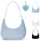 GIDWRIY Kleine Schultertasche Damen Blau, Tasche Aesthetic Y2k Handtasche Teenager Mädchen, Umhängetasche Vintage 90s, Small Shoulder Bag Women, Handbag, Achsel Tasche Frauen, Tasche Tote Bag