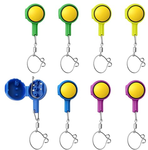 Ninnyi 8 Pcs Fishing Knot Tying Tool, Sea Carp Fly Fishing Cover Hook on Rod, Fishing Gifts for Men
