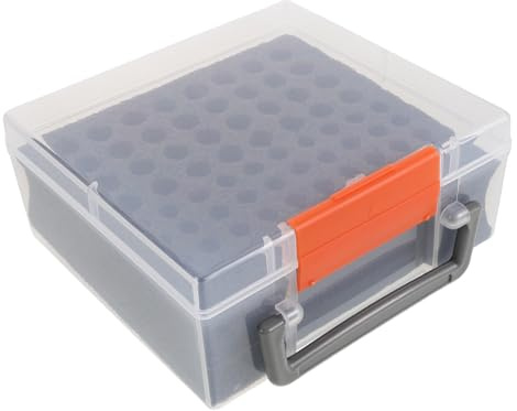 Angoily Battery Recycling Box Portable Small for Aa Batteries Storage Case Kitchen Drawer Organization Secure Disposal Container