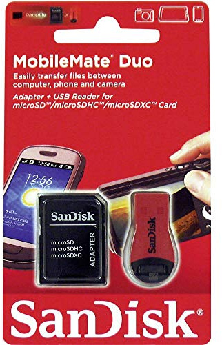 SanDisk SDDRK-121-B35 MobileMate Duo(Adapter+USB Reader for microSD/microSDHC/microSDXC Card)