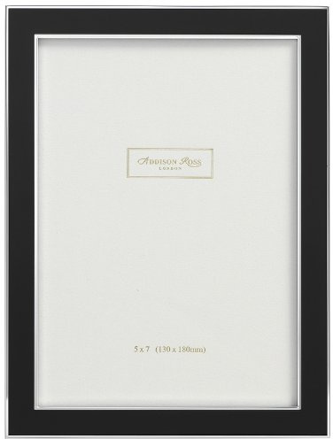 Addison Ross, Contemporary Photo Frame, 4x6, Black Enamel, 4 x 6 Inches