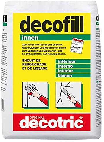 Decotric Spachtelmasse Gibs Spachtel masse Füllspachtel innen 10 kg