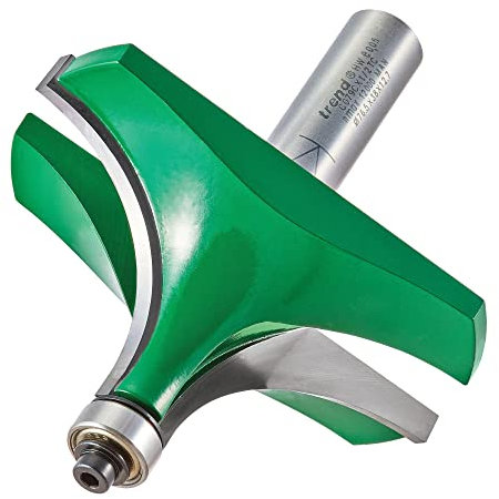Trend CraftPro Bearing Guided Ovolo Router Cutter, 1/2 Inch Shank with 31.8mm Radius, Carbide Tipped, C079CX1/2TC