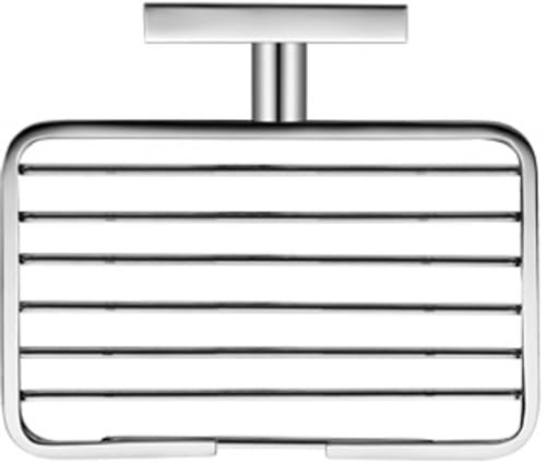 Duravit Seifenkorb Karree, Seifenhalter für Wandmontage, Seifenablage in Chrom
