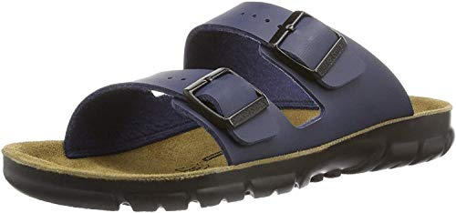 Birkenstock Classic Bilbao Birko-Flor, Herren Pantoletten, Blau (Blau), 40 EU 520811
