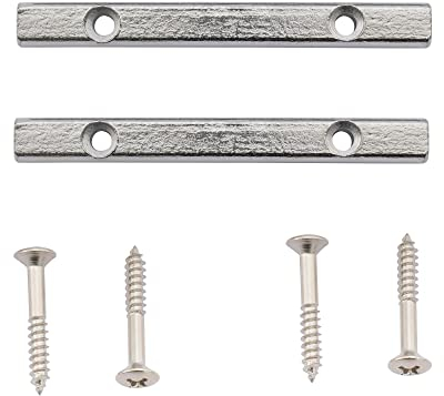 Musiclily Saitenniederhalter String Retainer Bar für Floyd Rose Style E-Gitarre, Chrom (2 Stück)