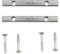 Musiclily Barra Abbassacorde per Chitarra Elettrica Ponte Floyd Rose, Cromato (2 Pezzi)