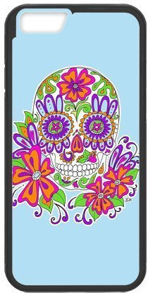 Artswow Dia De Los Muertos Custom Plastic TPU Cell Phone Case for iPhone 6 4.7 Inch