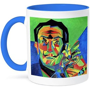 3dRose mug_18275_6 Salvador Dali Abstract Becher, keramik, Mehrfarbig