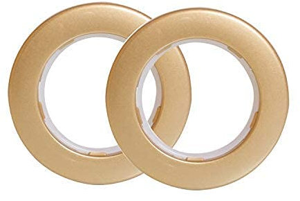 Trimming Shop 42mm Plastik Ösen Ösen mit Scheiben für Vorhänge, Vorhänge oder Planen - Mattes Gold, Large, Large
