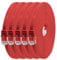 1aTTack.de 1m - rot - 5 Stück - Cat.6 Flaches Netzwerkkabel Cat6 Flachkabel Ultra Flach Cat.6 Patchkabel 1000 Mbit/s Gigabit LAN (RJ45) Flach Slim Micro