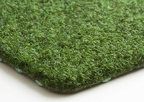 Steffensmeier Kunstrasen Nadelfilz Wembley XL | 8 mm | integrierte Drainage mit Noppen | Balkon, Terrasse, Garten | Meterware | Größe: 400x850 cm