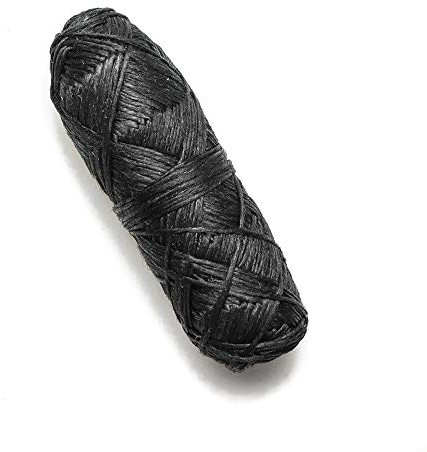 Vegane Bambou – Fil dentaire en polyester naturel bio sans plastique ciré avec charbon actif – durable, respectueux de l'environnement – vie zéro déchets. (4x30m recharger les bobines)
