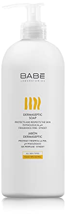 Laboratorios Babé - Jabón Dermaseptic | Transparente | Piel Grasa | Tendencia Acneica Corporal | Todo Tipo de Piel | 1000 Mililitros