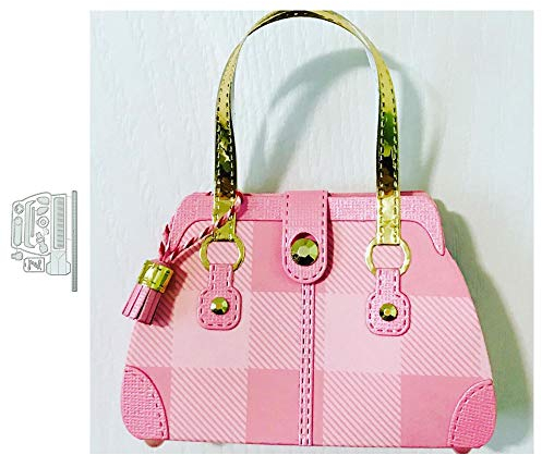 YunTrip Stanzschablonen für Kartenherstellung, Handtasche, Tasche, Metall, Schablone für DIY, Scrapbooking, Alben, Prägung, Foto, Basteln, Papierkarten, dekoratives Handwerk