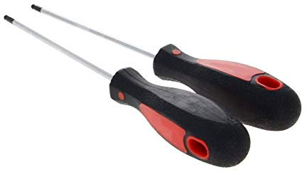 Utoolmart Cacciavite a sfera a brugola con diametro di 3 mm, lunghezza di lavoro 100 mm, S2, micro cacciavite a sfera esagonale, per lavori di regolazione fine, 2 pezzi