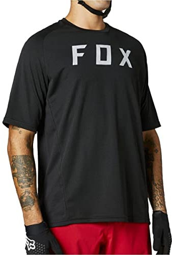 Fox Racing Men's Defend Short Sleeve Jersey Shirt, Black 2, Large