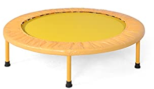 BKWJ 39 '' Silent Fitness Trampolin, Bester Urban Cardio Jump Fitness Workout Trainer, überdachtes Bungee-Seilsystem, maximal 150kg / 330 lbs