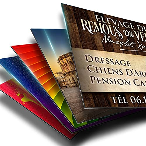 Panneau ALU DIBOND - Plaque Imprimée À Personnaliser - Plaque Professionnelle Alu Dibond Taille Personnalisable