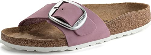 Birkenstock Sandales Madrid Big Buckle pour femme, orchidée, violet, rose, 9 Medium US, Violet orchidée, 39 EU Étroit