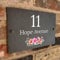 Bespoke Slate House Signs - Handmade Custom Door Number Wall Plaque with Rustic Black Farmhouse Design - Includes Screws & Fixings - Ideal for Home, Office, Gate, Porch - 200x300mm