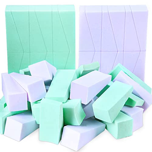 Disposable Makeup Sponge, Teenitor 48 Pieces Cosmetic Wedges Beauty Blender Sponges, Wedge Beauty Sponge Disposable Makeup Applicator For Foundation Liquid Cream Latex Free