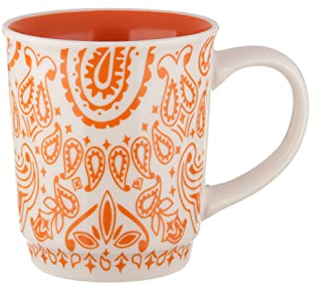 KASANOVA Tazza Mug 400 ml Bandana Arancione Arancione Tavola,tè e caffè