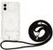 JProtect Chaîne de téléphone portable pour Nothing Phone 1 Coque antichoc Nothing Phone 1 Avec rubancordon de serrage Noir Collier pour téléphone portable Nothing Phone 1 Avec bande