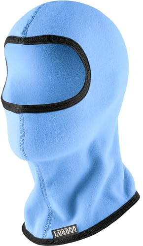 Ladeheid Kinder Jugend Mädchen Microfleece Sturmhaube Skimaske LA-203 (Himmelblau, One Size)