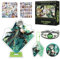 HALOOP Genshin Impact Merch Box Geschenkset - Acryl Standfigur, Schlüsselanhänger, Armband, Abzeichen, 30 Lomo Karten, 50 Aufkleber (Al Haitham)