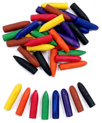 Major Brushes Assorted Chubby Wax Crayons - Pack of 40