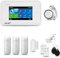 HUXGO® HXA006 Alarmanlage Haus WiFi + GSM mit Sirene | Tuya Smartlife App | Alarm System mit Drahtloser Fenstersensor, 3X Bewegungsmelder | Alarmanlage für Wohnung, Garage