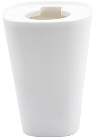 Baobiutin Hanging Plant Pot Upside Down Planter Degradable Breathable Self-watering Hanging Planter Anti-corrosive Minimalist Solid Color Inverted Planter White