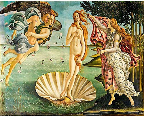 IGHSNZUH 1000 Teile Erwachsene Puzzlespuzzles Für Erwachsene Holzpuzzle Eltern-Kind-Spiele, Die Geburt Der Venus Puzzle-Sets Für Familienbild-Puzzle Lernspielzeug/-/1500 Stück