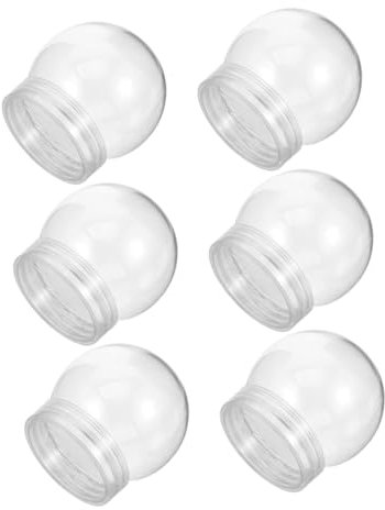 6 Stück Transparente DIY-schneekugeln Zum Basteln Für Weihnachten 150 Ml Leere Plastik-schneekugeln Zum Selbermachen