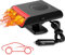 Calefactor Coche, Calefactor 12v Furgoneta Dos en Uno, Calefactor para Coche de Enfriamiento Rápido/Calefacción, para el Calentamiento Rápido del Aire de los Vehículos