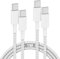iPhone 16 15 Charger Cable 1M, 2Pack USB C to USB C Fast Charging Cable 60W, Type C to C Charger Cable Lead 1m for Apple iPhone 15 Plus/15 Pro/15 Pro Max/iPad Pro12.9/11/10.9inch 5/4th/Air/Mini/6