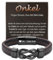 FAOMZQ Onkel Geschenk, Lederarmband mit Gravur für Onkel, Sinnvolle Onkel Armband Geschenke zum Geburtstag Weihnachten Vatertag Erntedankfest