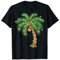 Palmier lumineux hawaïen tropical Noël T-Shirt