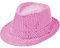 Sternfabrik Pailletten Hut Trilby Vedora Herren Damen Kinder Karneval Fasching Kostüm Glitzerhut (Rosa)