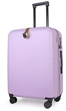 JLY Reisekoffer M 68cm – 100% Covestro Polycarbonat Hartschale, Reißverschlussfrei, TSA Schloss, Leicht & Robust, Ultraleise Doppelrollen, Traumhaftes Flieder