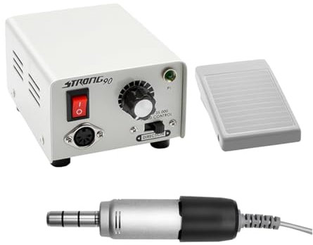 Nail Drill Electric Nail File Strong Nail Drills for Acrylic Nails Professional 35000RPM Handle Manicure Machine Polish Nail File Pedicure Tools(90+108E)