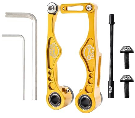 YPREWY V-Bremse für Klapprad, leichte Aluminiumlegierung, V-Bremsklemme, kurzer Arm/langer Arm, Bremssattel, Fahrradteil