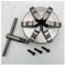 Mandrino for tornio 6 griffe 125mm Mandrino manuale autocentrante di marca SANOU K13-125 for tornio, Mandrino per tornio per legno, scenari di utiliz